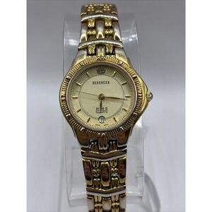 Vintage Berenger Women's Watch 3 Micron 16/23 kt. Solid Brass Case- New Battery
